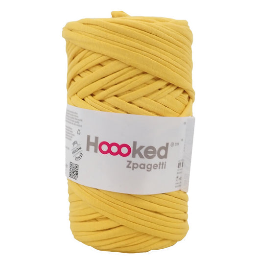 Hoooked Zpagetti Mustard Yellow Cotton T-Shirt Yarn - 60M 350g