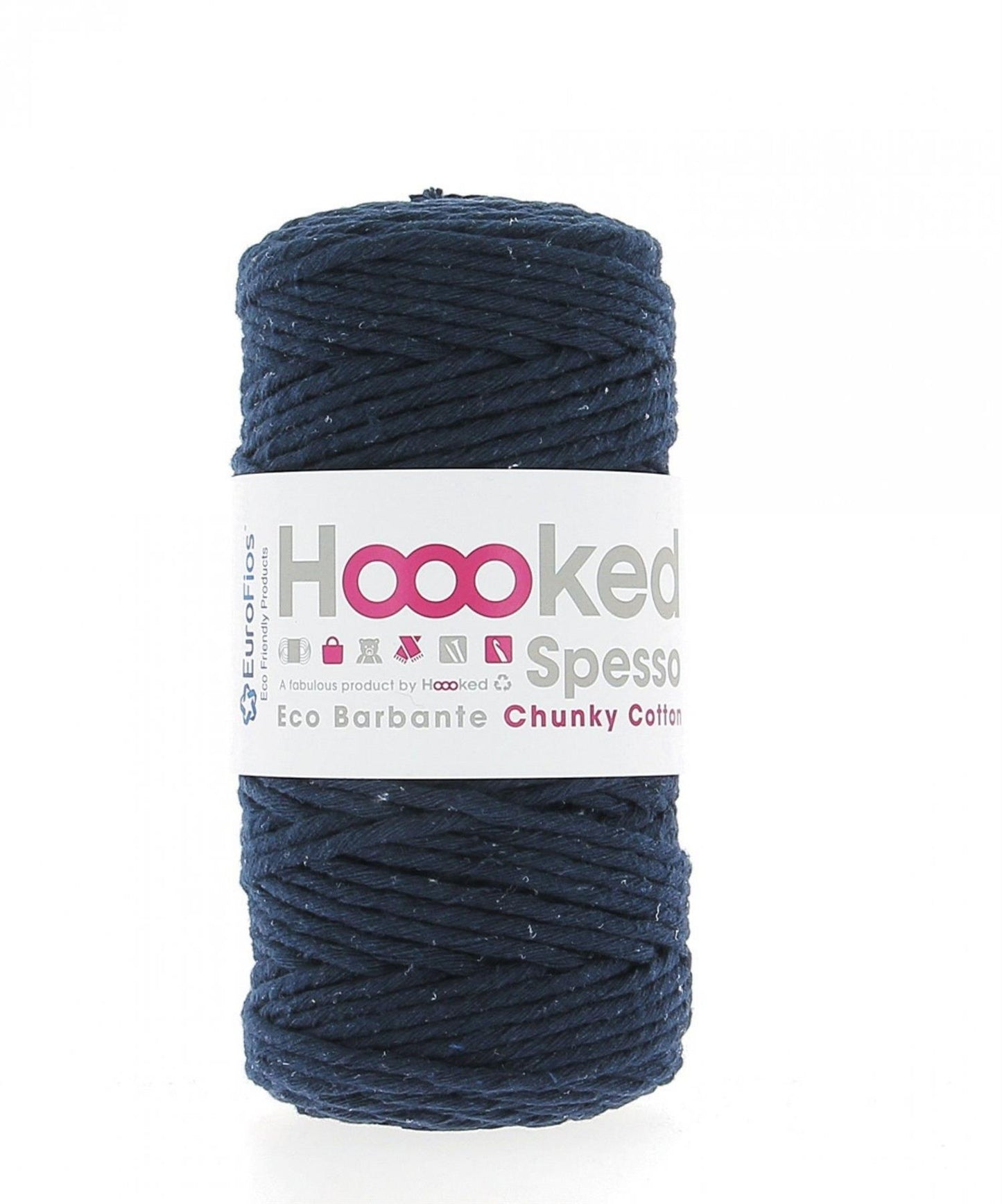 [Hoooked] S904 Spesso Chunky Marine Blue Cotton Yarn - 127M, 500g