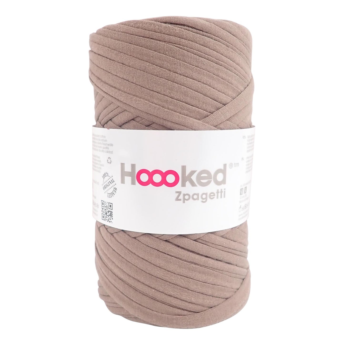 Hoooked Zpagetti Brown Cotton T-Shirt Yarn - 60M 350g