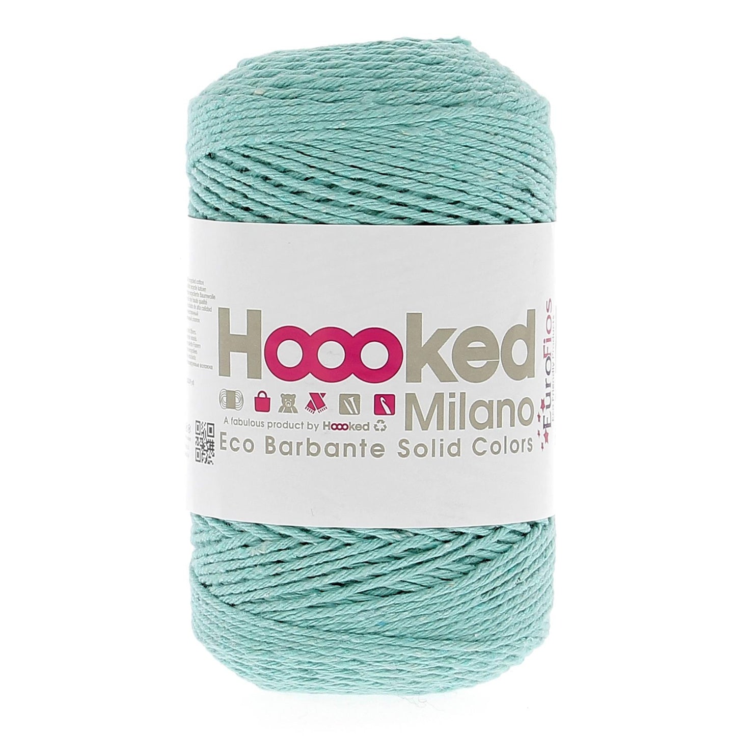 [Hoooked] R800 Eco Barbante Milano Spring Mint Cotton Yarn - 204M, 200g