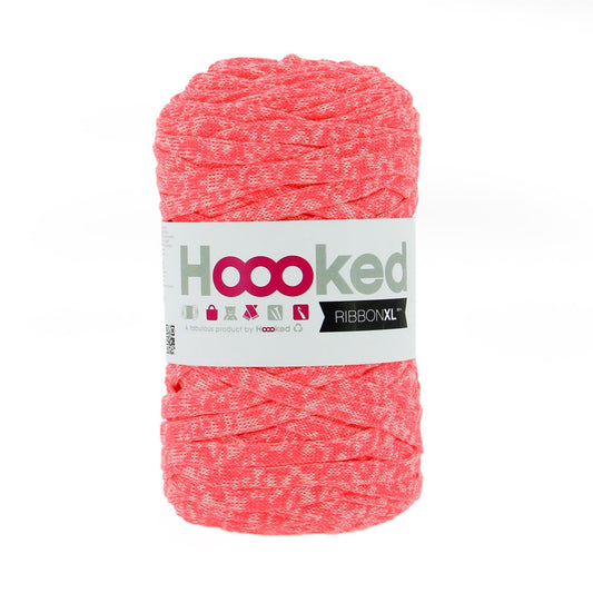 Hoooked RibbonXL Neon Radical Rose Cotton Yarn - 120M 250g