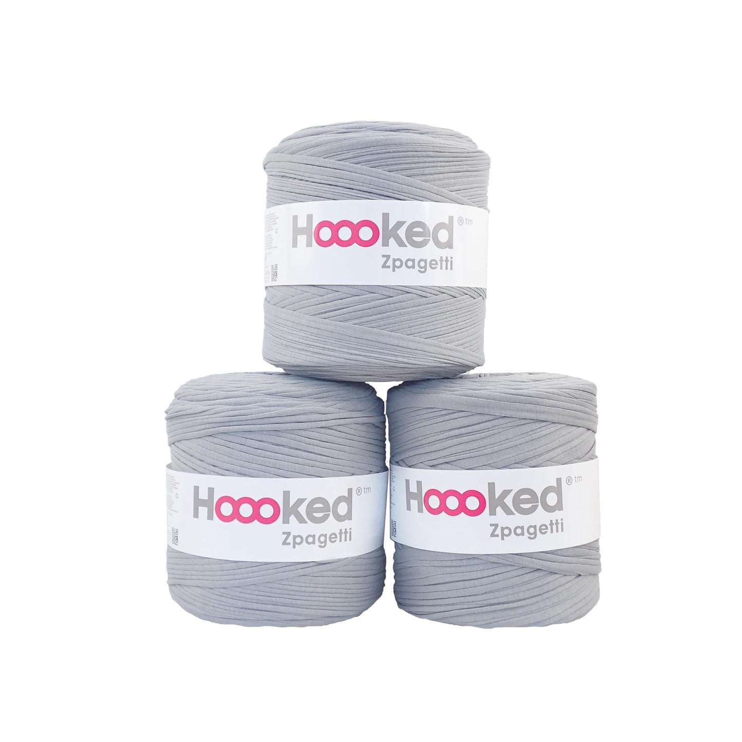 Hoooked Zpagetti Dark Grey Cotton T-Shirt Yarn - 120M 700g (Pack of 3)