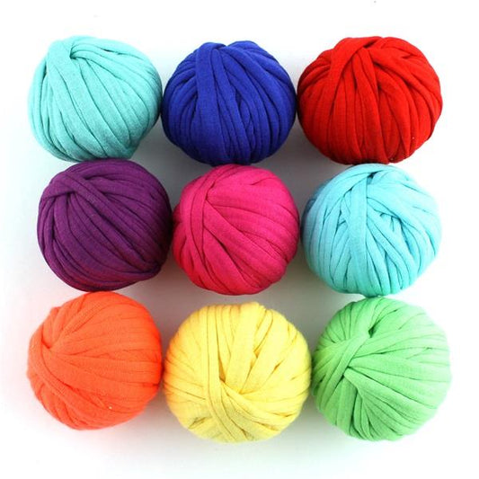 Hoooked Zpagetti Happy Shades Cotton T-Shirt Yarn Bonbons - 7.5M 40g (Pack of 9)