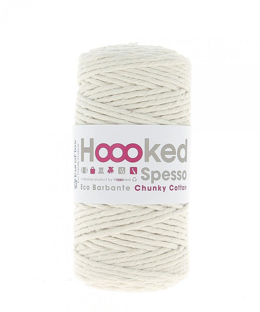 [Hoooked] S100 Spesso Chunky Almond Cream Cotton Yarn - 127M, 500g