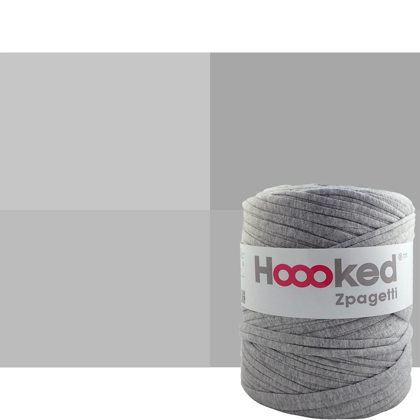 Hoooked Zpagetti Grey Cotton T-Shirt Yarn - 120M 700g