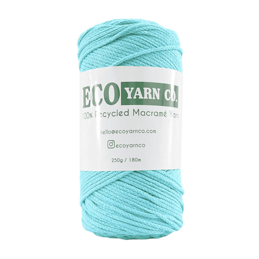 [Eco Yarn Co] Aqua Cotton/Polyester Macrame Yarn - 180M, 250g