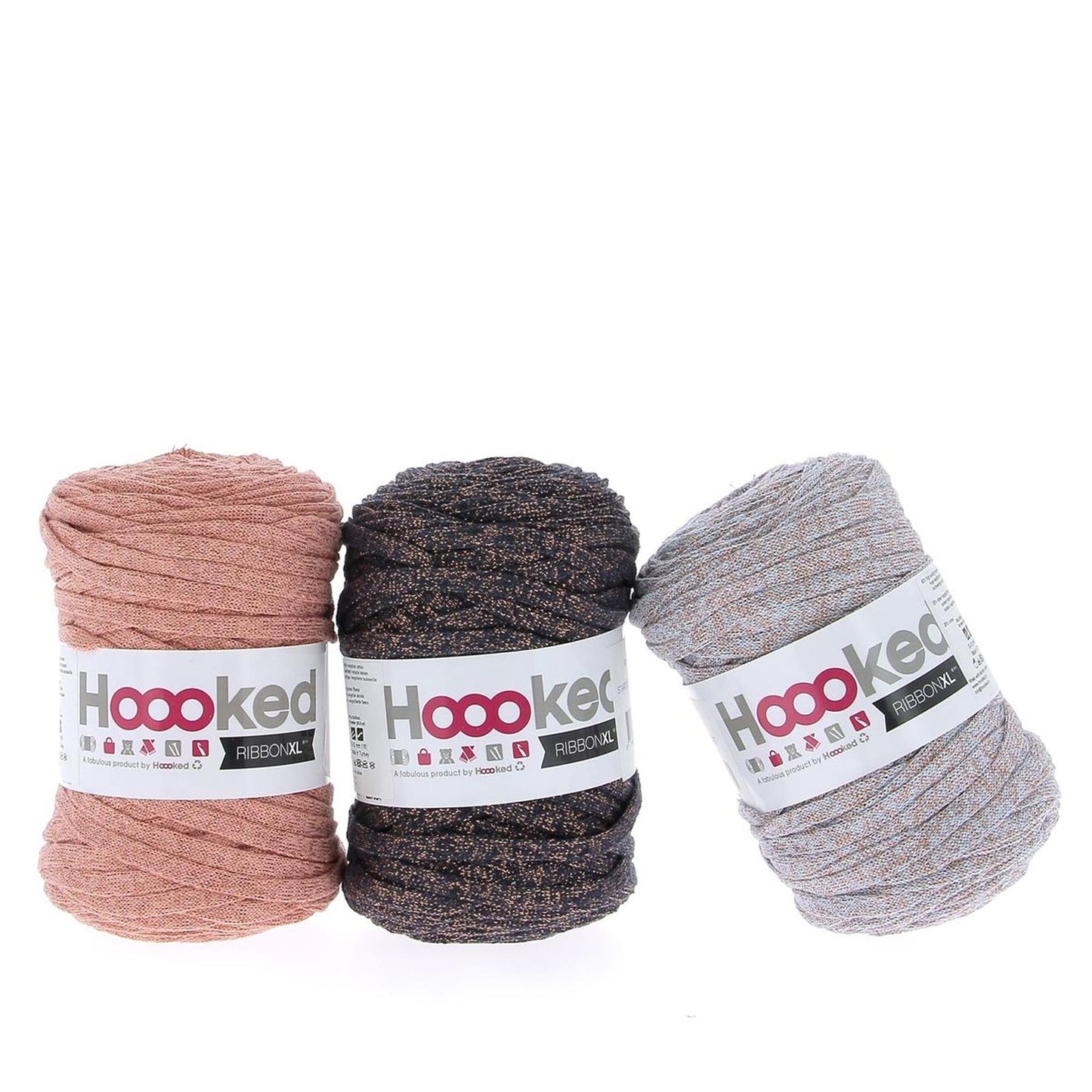 Hoooked RibbonXL Glam Cotton Yarn - 120M 250g (Pack of 3)