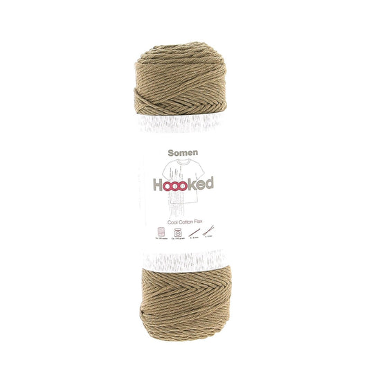 Hoooked Somen Inverno Brown Cotton/Linen Blend Yarn - 165M 100g