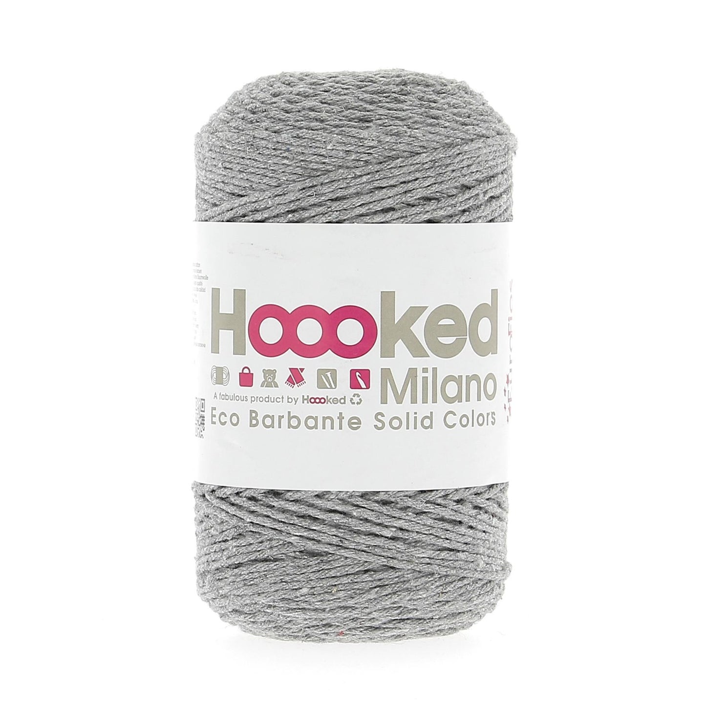 [Hoooked] R270 Eco Barbante Milano Gris Cotton Yarn - 204M, 200g