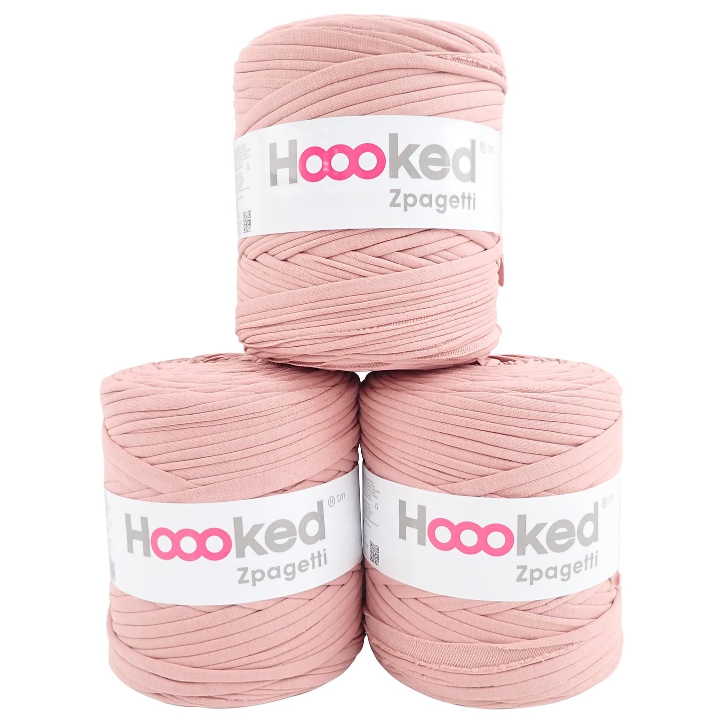 Hoooked Zpagetti Vintage Pink Cotton T-Shirt Yarn - 120M 700g (Pack of 3)