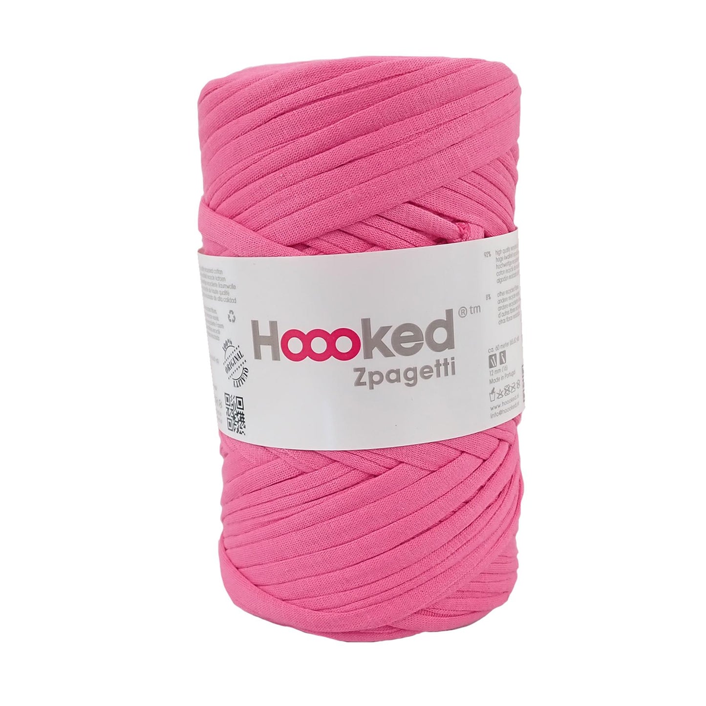 Hoooked Zpagetti Dark Pink Cotton T-Shirt Yarn - 60M 350g