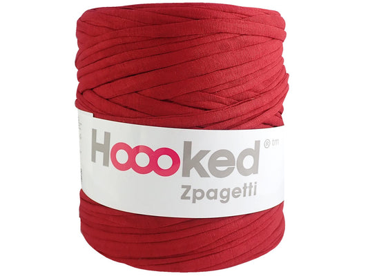 Hoooked Zpagetti Dark Red Cotton T-Shirt Yarn - 120M 700g