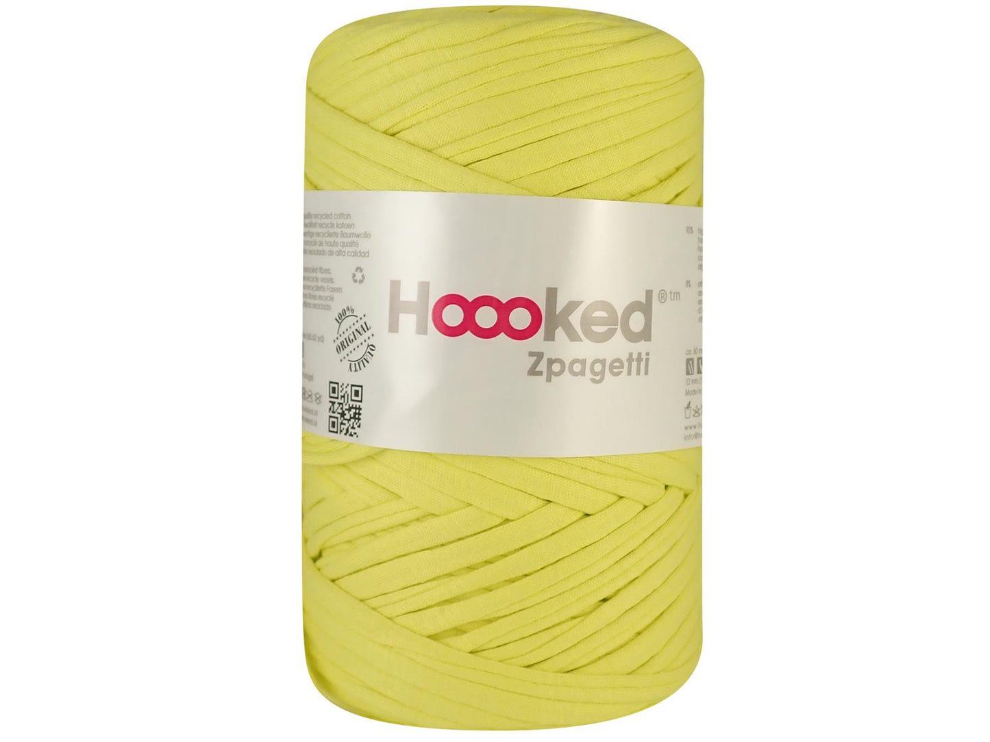 Hoooked Zpagetti Bright Yellow Cotton T-Shirt Yarn - 60M 350g