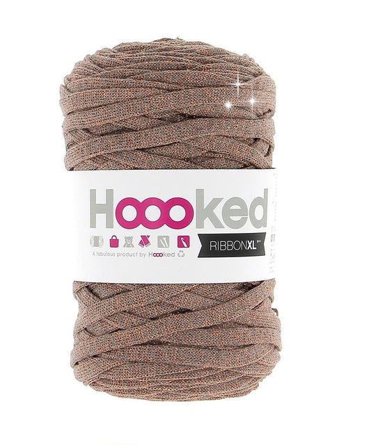 Hoooked RXL Lurex 9 RibbonXL Lurex Wood Copper Cotton Yarn - 120M 250g