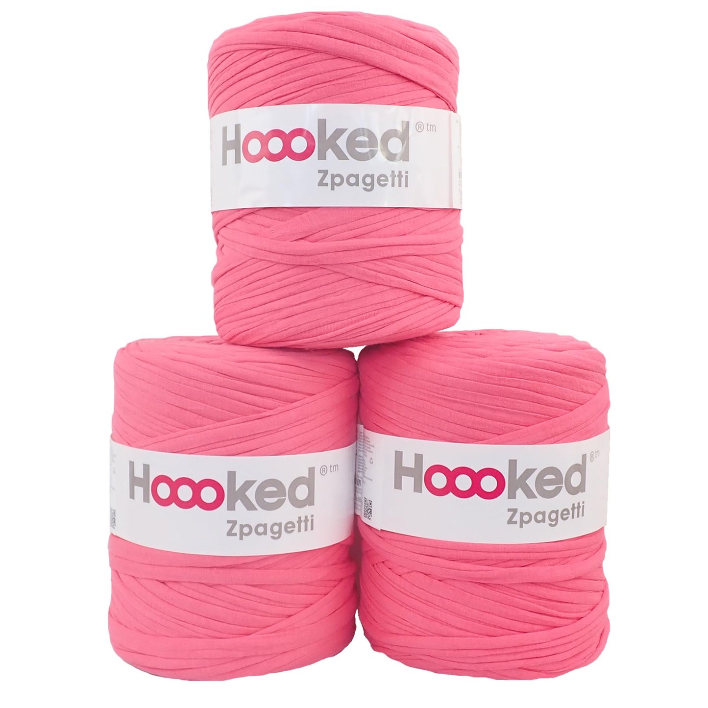 Hoooked Zpagetti Dark Pink Cotton T-Shirt Yarn - 120M 700g (Pack of 3)