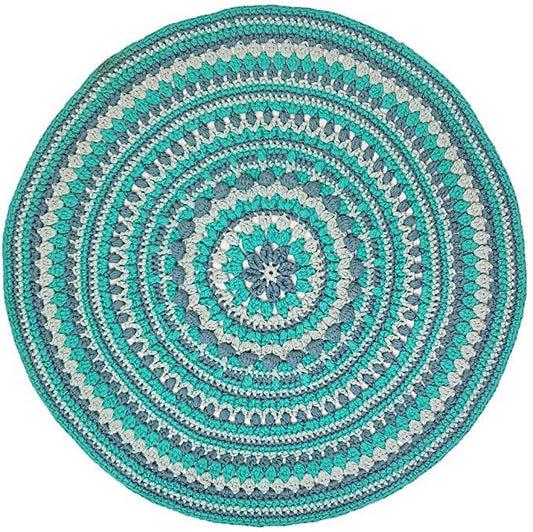 Hoooked RibbonXL Happy Mint Cotton Island Rug Crochet Kit