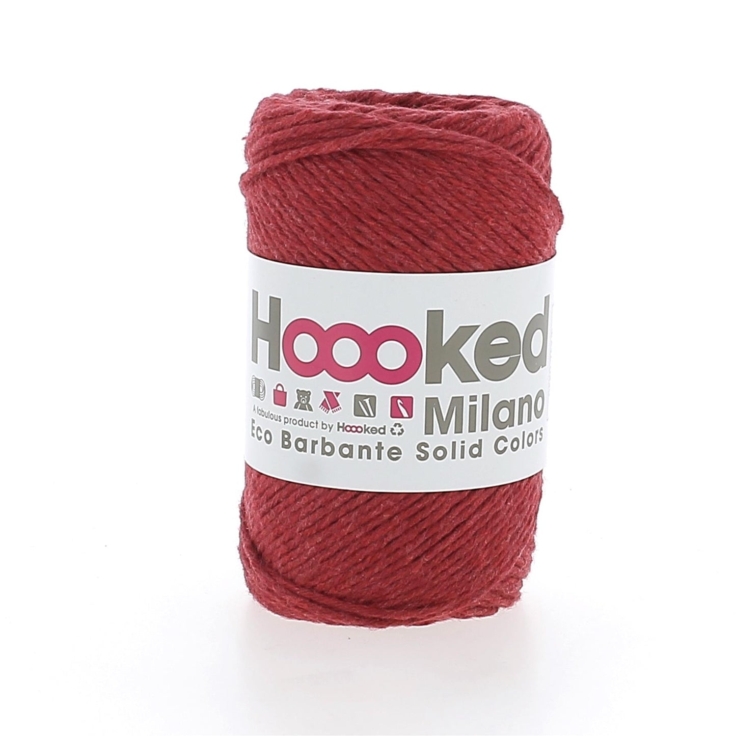 [Hoooked] D1000 Eco Barbante Milano Ruby Cotton Yarn - 102M, 100g