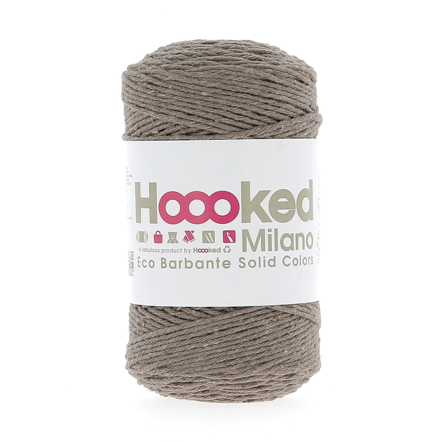 [Hoooked] R310 Eco Barbante Milano Taupe Cotton Yarn - 204M, 200g