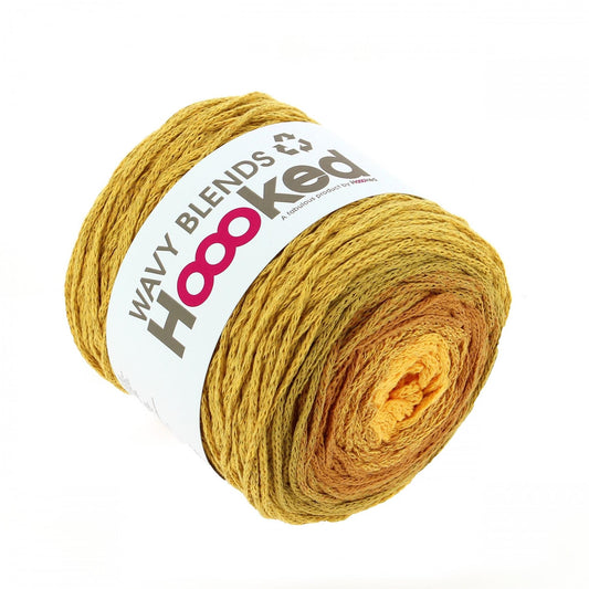 [Hoooked] WB01 Wavy Blends Spicy Harvest Recycled Cotton Yarn - 260M, 250g