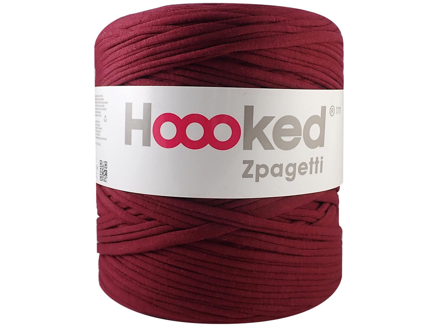 [Hoooked] Zpagetti Burgundy Red Cotton T-Shirt Yarn - 120M, 700g