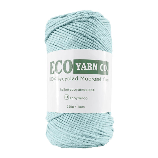 [Eco Yarn Co] Light Green Cotton/Polyester Macrame Yarn - 180M, 250g
