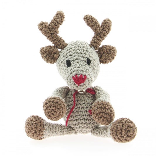 [Hoooked] PAK149 Eco Barbante Milano Biscuit Brown Cotton Reindeer Rue Crochet Amigurumi Kit