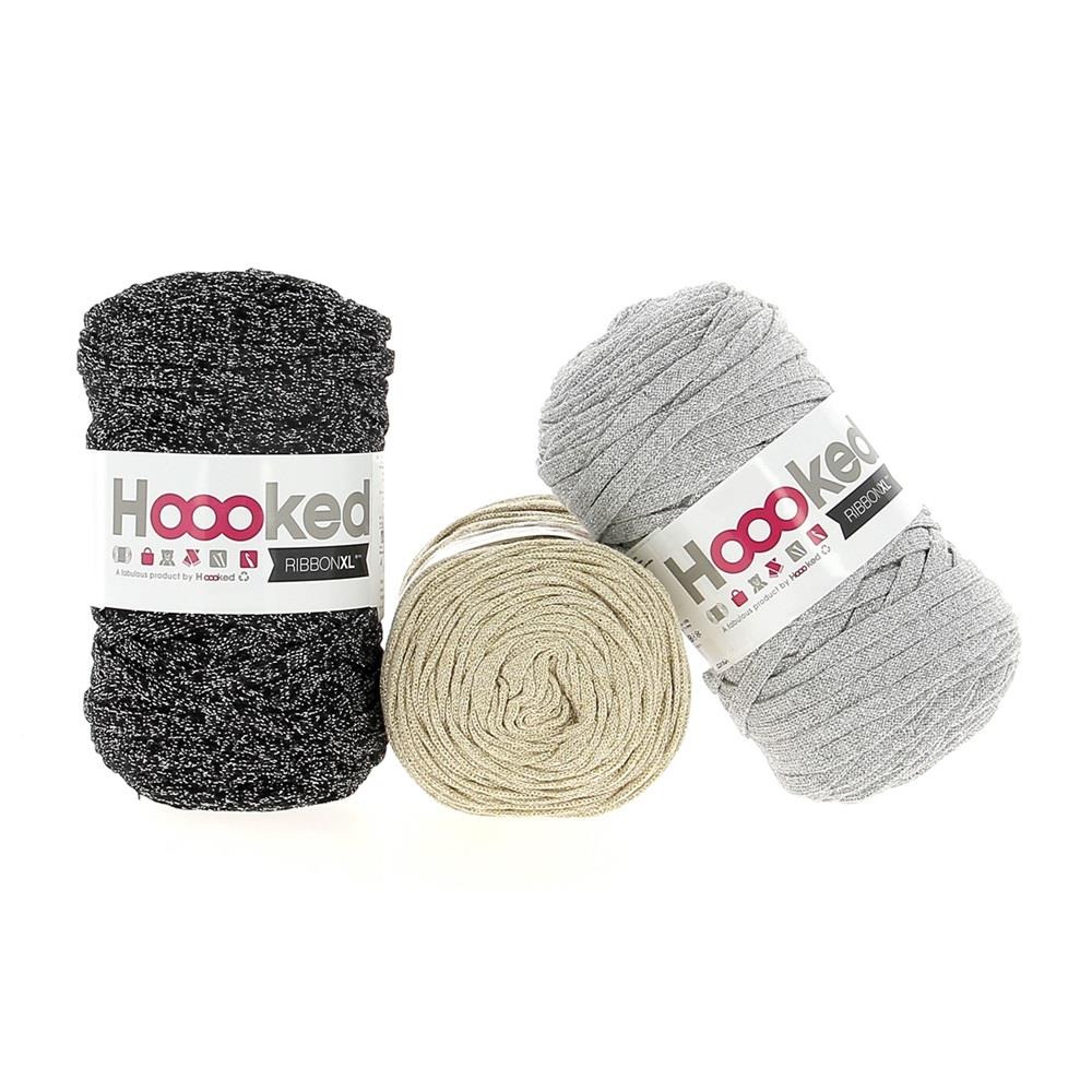 Hoooked RibbonXL Real Diamonds Cotton Yarn - 120M 250g (Pack of 3)
