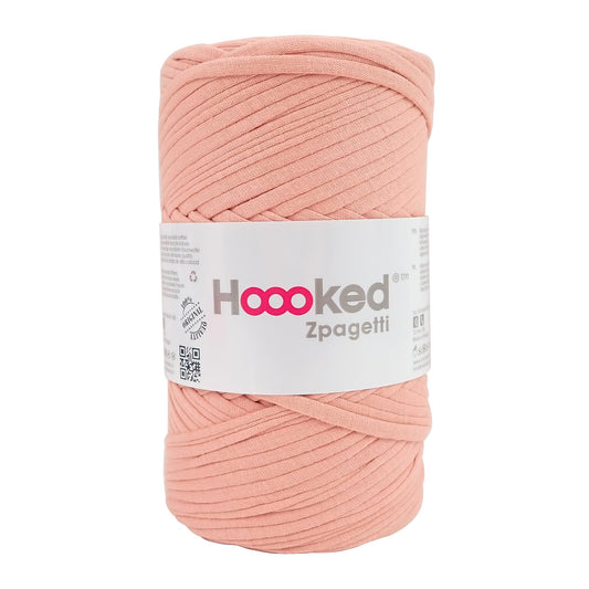 Hoooked Zpagetti Salmon Pink Cotton T-Shirt Yarn - 60M 350g