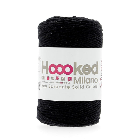 [Hoooked] R250 Eco Barbante Milano Noir Cotton Yarn - 204M, 200g