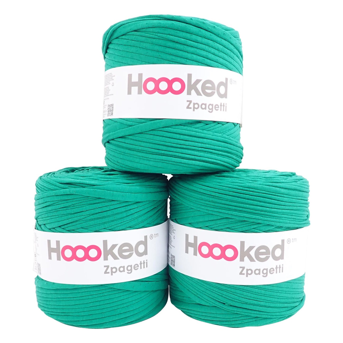 Hoooked Zpagetti Green Cotton T-Shirt Yarn - 120M 700g (Pack of 3)