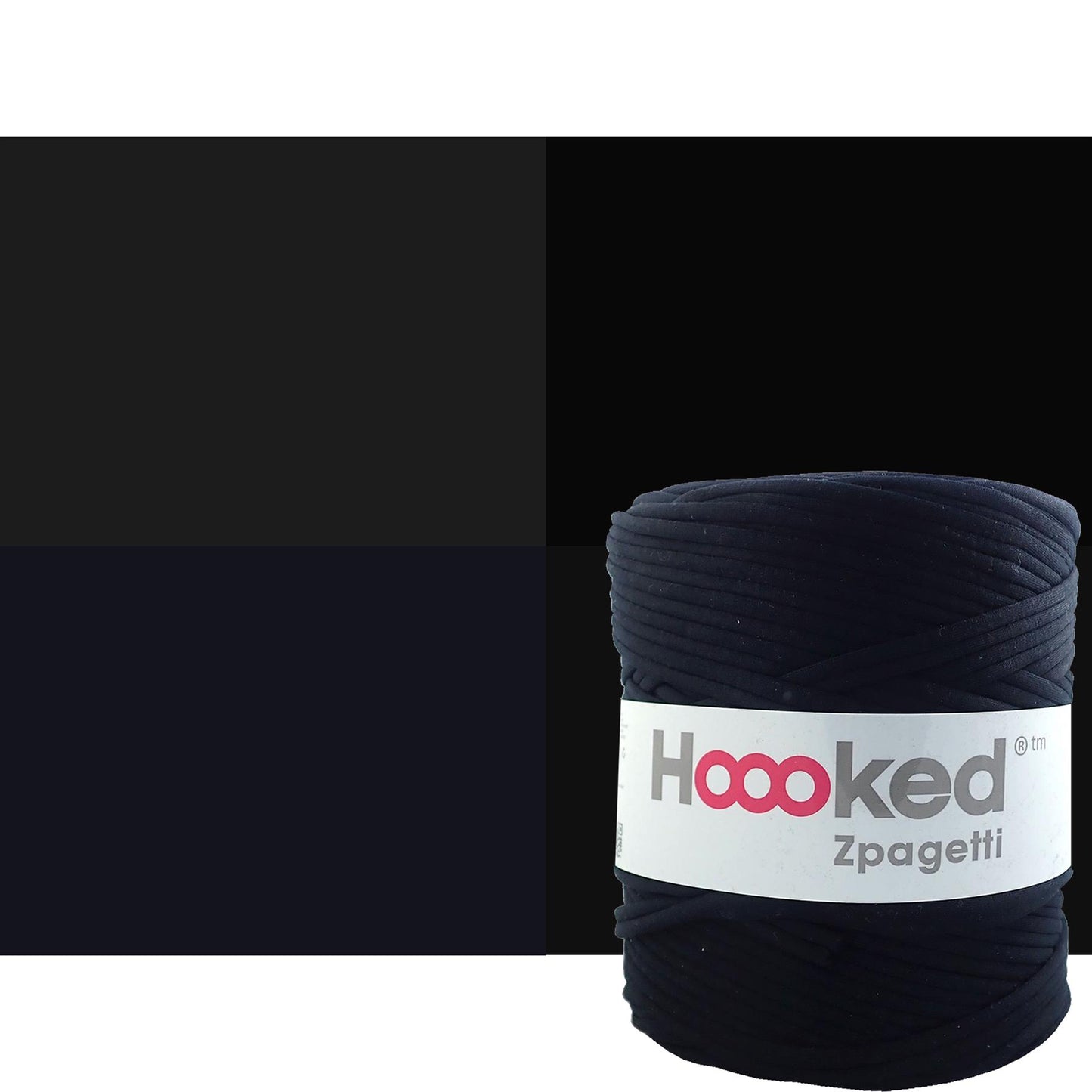 Hoooked Zpagetti Black Cotton T-Shirt Yarn - 120M 700g