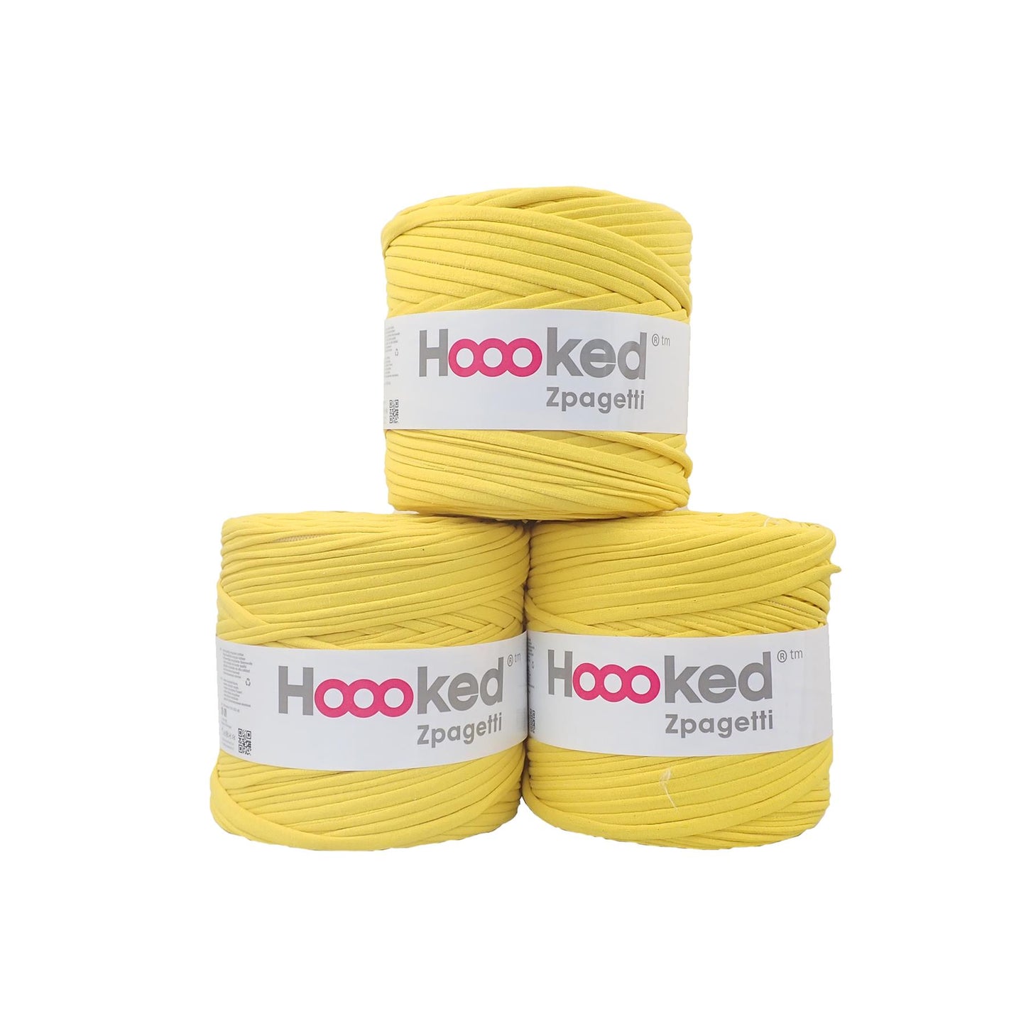 Hoooked Zpagetti Sunflower Yellow Cotton T-Shirt Yarn - 120M 700g (Pack of 3)