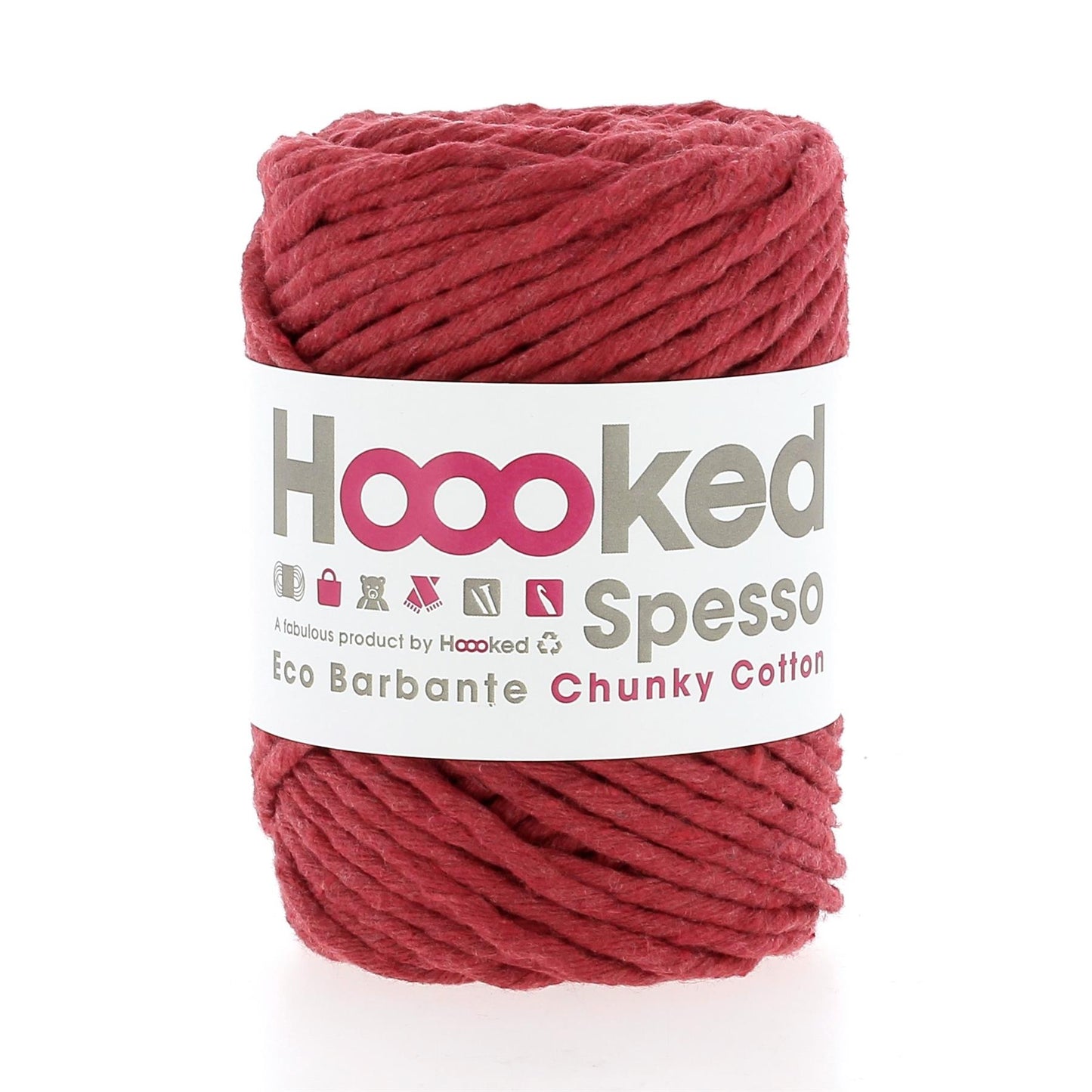 [Hoooked] S1000200 Spesso Chunky Ruby Cotton Yarn - 50M, 200g