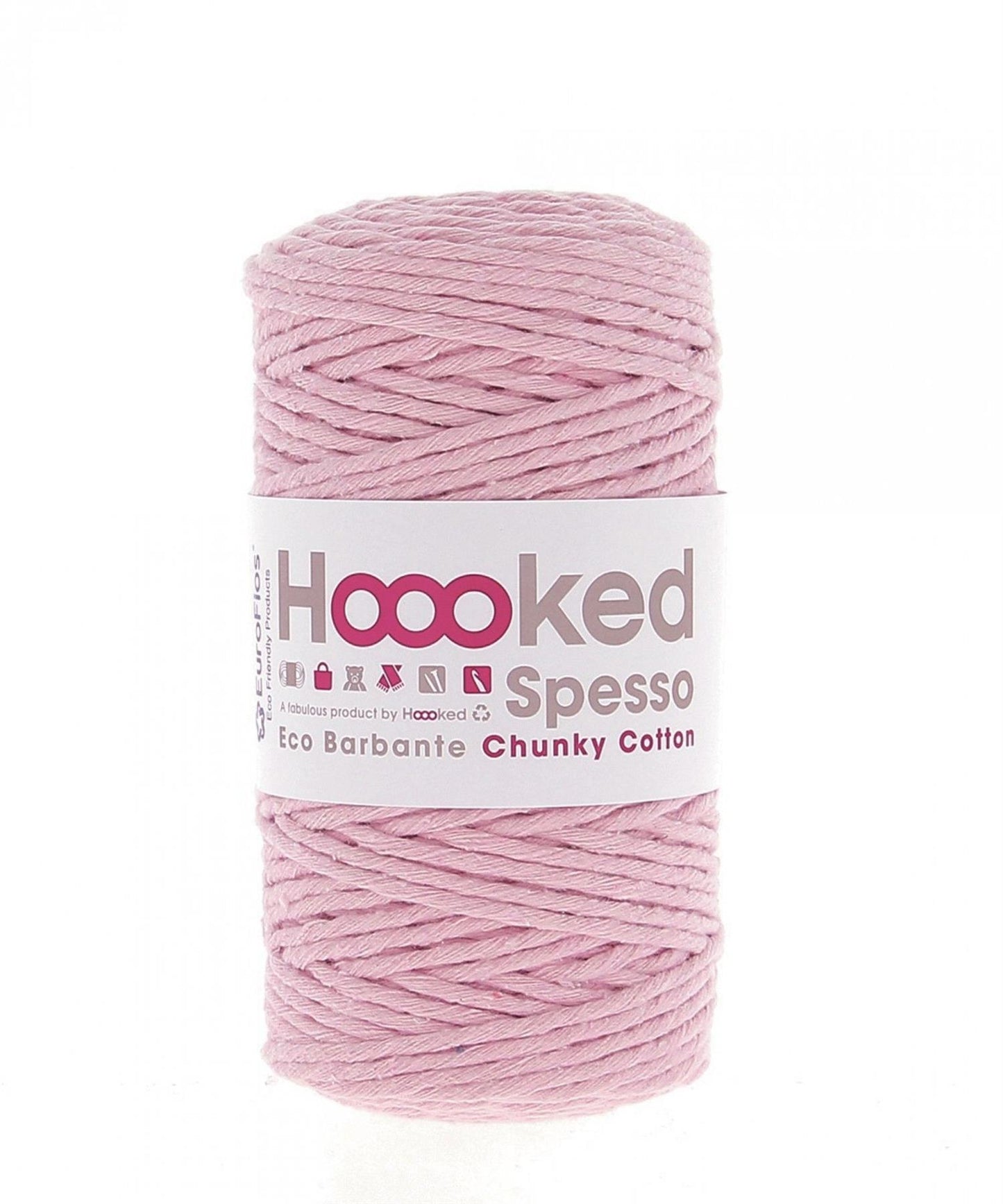 [Hoooked] S510 Spesso Chunky Blossom Pink Cotton Yarn - 127M, 500g