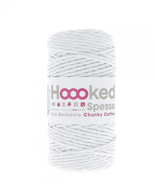 [Hoooked] S200 Spesso Chunky Lotus White Cotton Yarn - 127M, 500g