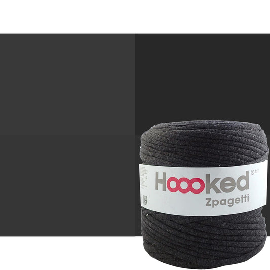 Zpagetti Charcoal Grey Cotton T-Shirt Yarn - 120M, 700g