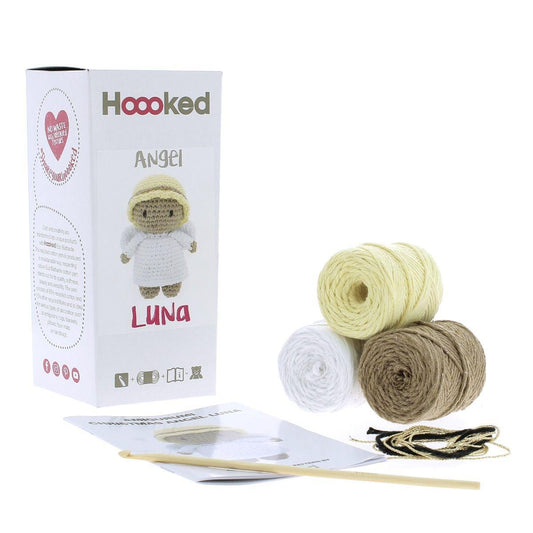PAK257 Eco Barbante Milano Cotton Angel Luna Crochet Amigurumi Kit