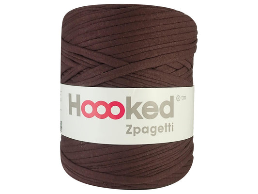 Hoooked Zpagetti Dark Brown Cotton T-Shirt Yarn - 120M 700g