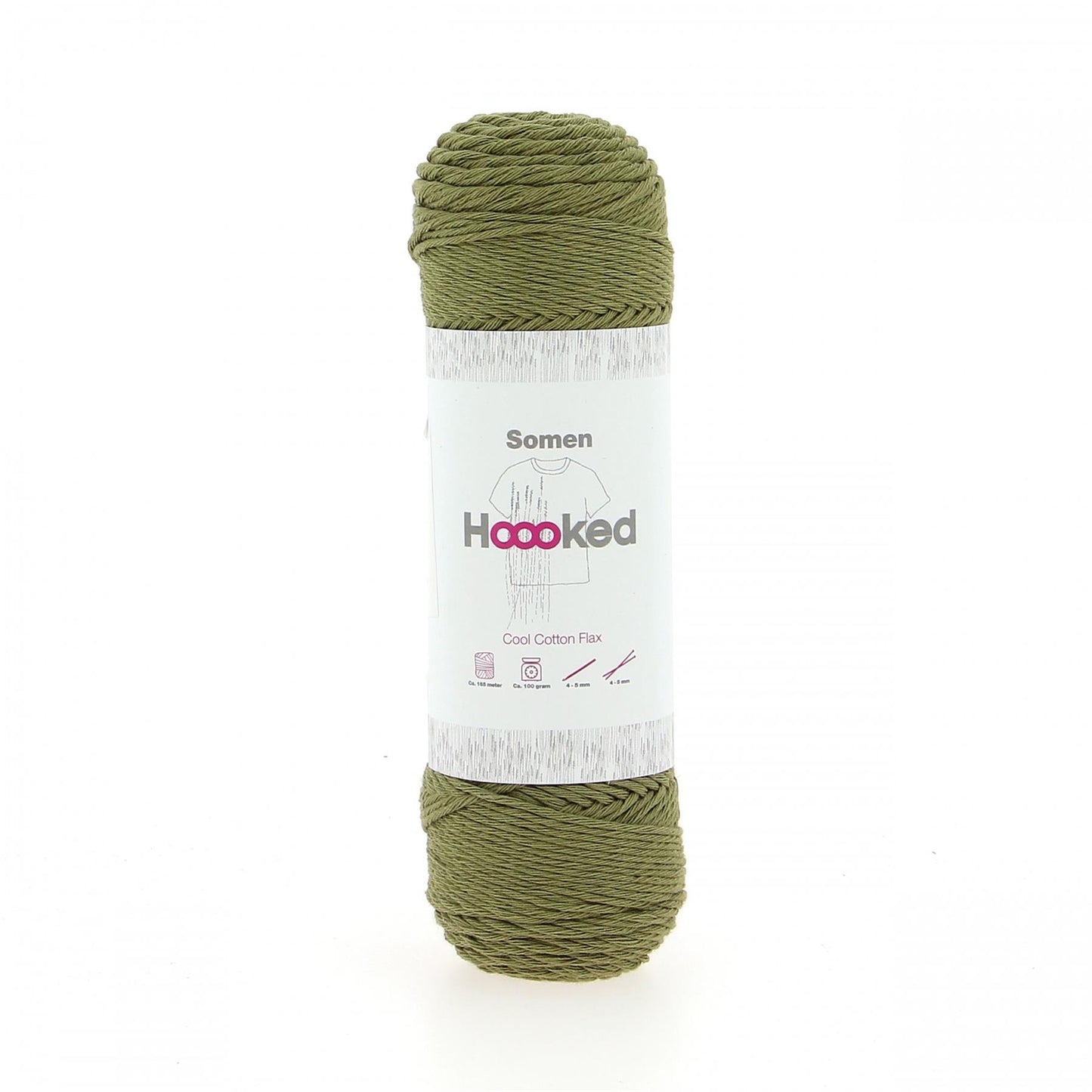 Hoooked Somen Avocado Cotton/Linen Blend Yarn - 165M 100g