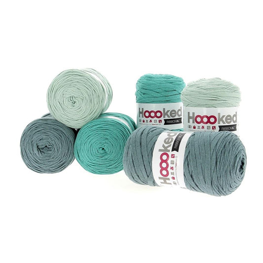 Hoooked RibbonXL Catchy Spring Cotton Yarn - 120M 250g (Pack of 6)