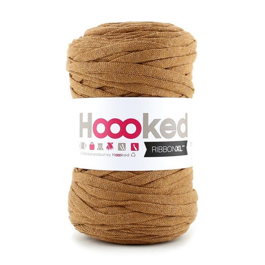 RXL43 RibbonXL Caramel Brown Cotton Yarn - 120M, 250g