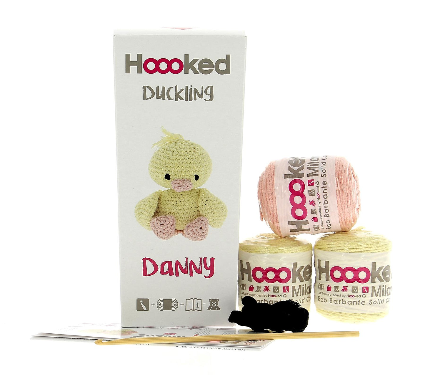 [Hoooked] PAK131 Eco Barbante Milano Popcorn Cotton Duckling Danny Crochet Amigurumi Kit