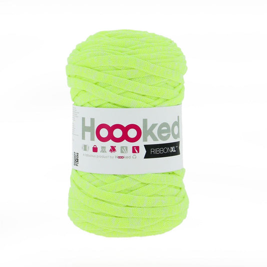 Hoooked RibbonXL Neon Laser Lemon Cotton Yarn - 120M 250g