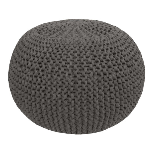 PAK16022 Zpagetti Anthracite Cotton Pouffe Knit and Crochet Kit