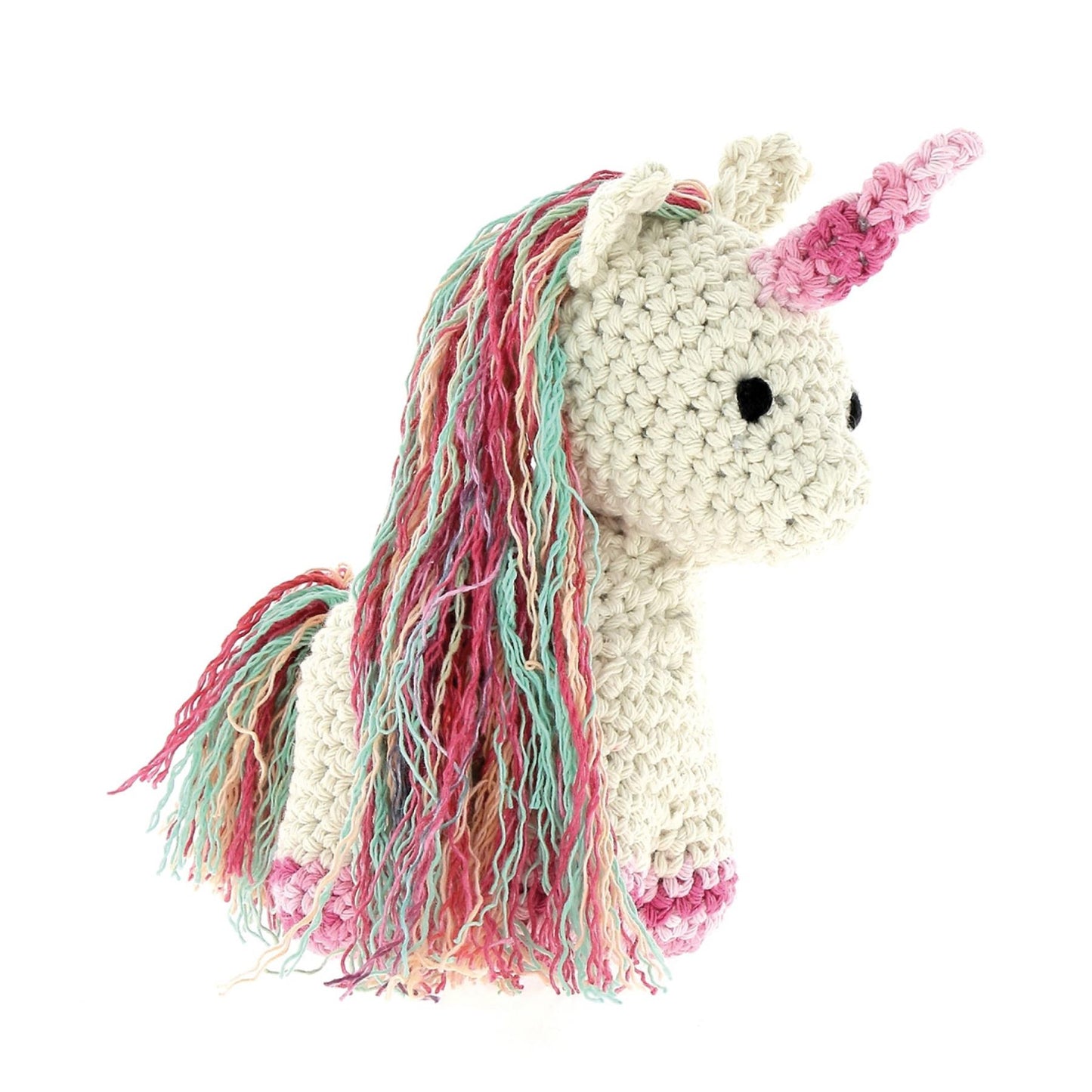 [Hoooked] PAK119 Eco Barbante Milano Almond Cream Cotton Unicorn Nora Crochet Amigurumi Kit