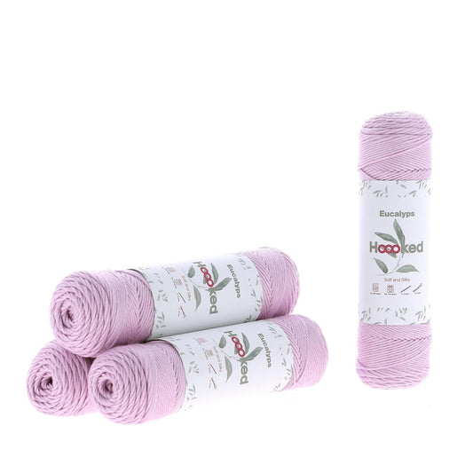 Hoooked Eucalyps Rosa Pink Eucalyptus Yarn - 165M 100g