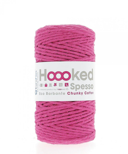 [Hoooked] S550 Spesso Chunky Punch Pink Cotton Yarn - 127M, 500g