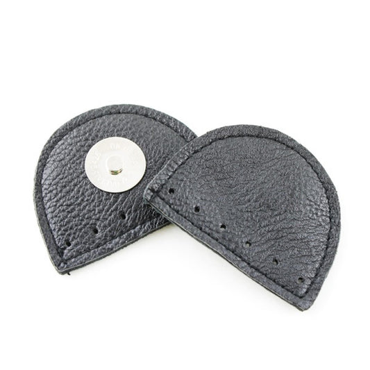 [Hoooked] MA150BLACK Vegan Leather Black Vegan Leather Magnetic Button Bag Closure