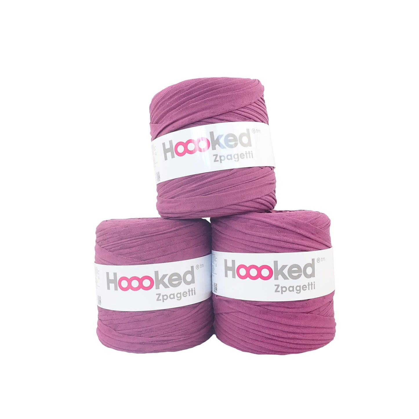 Hoooked Zpagetti Grape Purple Cotton T-Shirt Yarn - 120M 700g (Pack of 3)