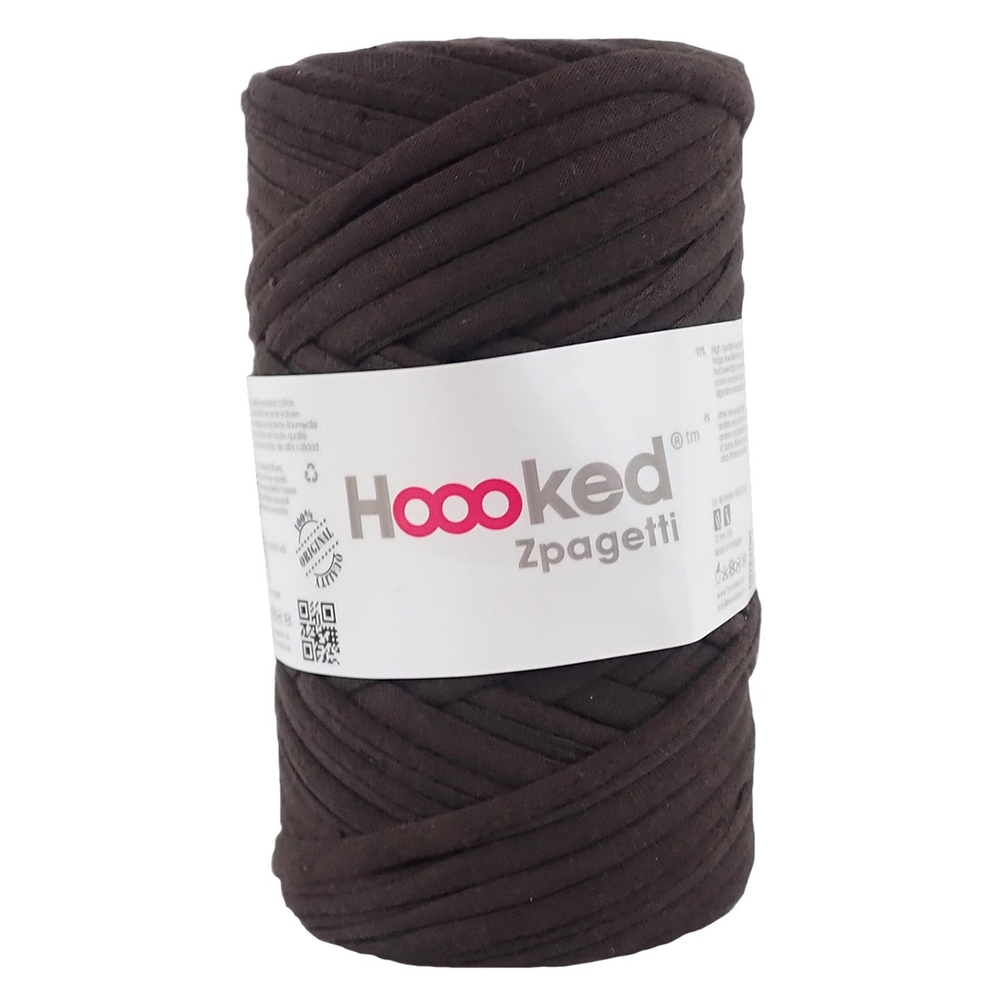 Hoooked Zpagetti Dark Brown Cotton T-Shirt Yarn - 60M 350g